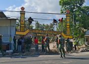 Kado HUT RI ke-80: Gapura TMMD 125 Kodim Banyuwangi Berdiri Kokoh Di Pintu Jembatan Desa Kesilir