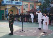 TNI dan SMK PGRI 1 Giri Bersinergi Peringati HUT ke-80 RI: Semangat Nasionalisme Ditanamkan Sejak Dini