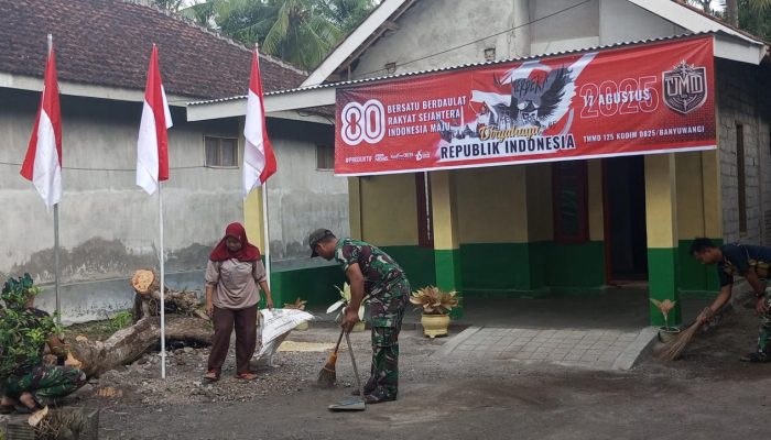 Pembangunan RTLH di TMMD 125 Banyuwangi Rampung 100 Persen