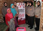 Polwan Polres Sumenep Tingkatkan Kepedulian Sosial pada Peringatan Hari Jadi Polwan ke-77