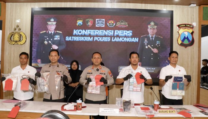 Polres Lamongan Ungkap Kasus Arisan Bodong Pelaku Diamankan Saat Hendak Kabur ke Malaysia