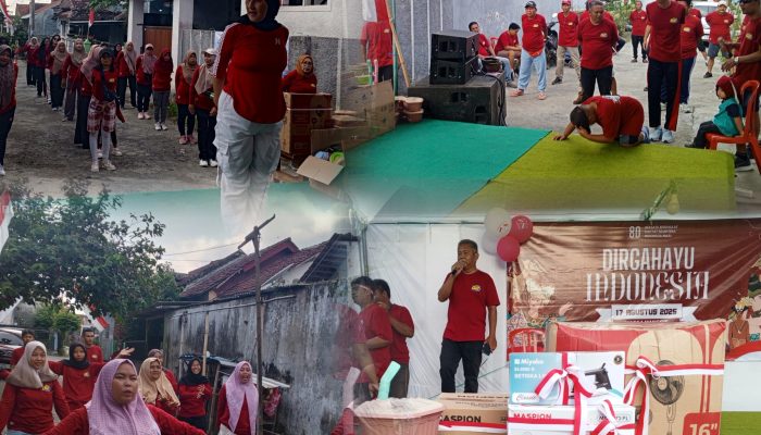 Peringati HUT RI Warga Manggis Gelar Jalan Sehat Bersama