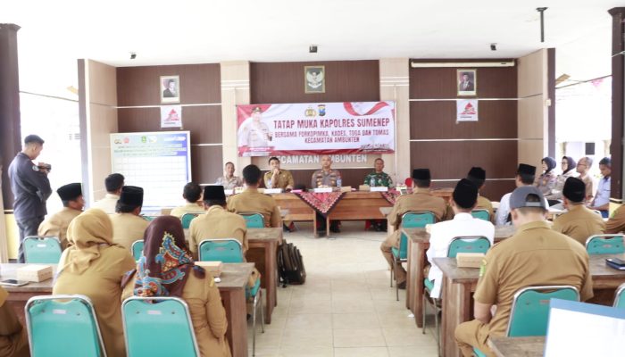 Optimalisasi Sinergi Aparat Kepolisian dengan Forkopimka, Pemerintah Desa, Tokoh Agama, dan Tokoh Masyarakat di Kecamatan Ambunten