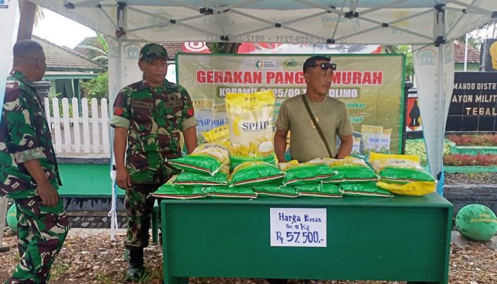 Koramil 0825/09 Tegaldlimo, Gelar Gerakan Pangan Murah (GPM)