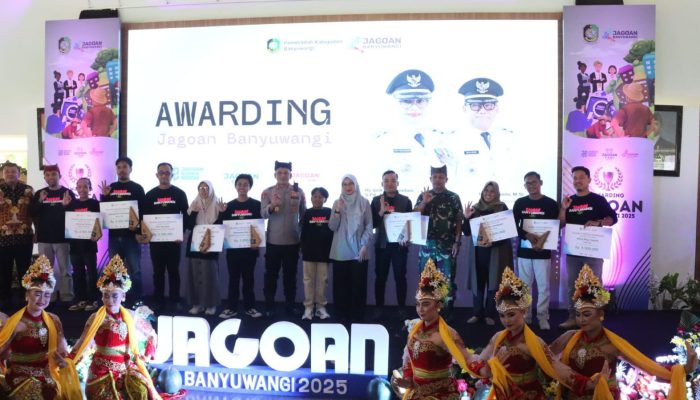 Kasdim 0825/Banyuwangi Hadiri Awarding Jagoan Banyuwangi
