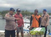 Satpolairud Polresta Banyuwangi Menggelar Patroli Dikawasan Pelabuhan Marina Boom Banyuwangi