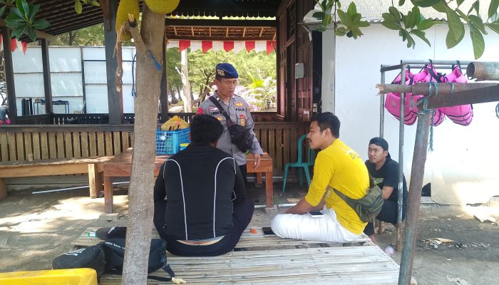 Lakukan Pendekatan Persuasif, Aiptu I Gede Eka Sampaikan Pesan Kamtibmas