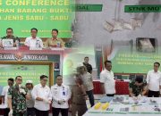 Kodim 0825/Banyuwangi Laksanakan Press Conference Penyerahan Barang Bukti Narkoba Jenis Sabu Sabu
