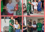 Bakti Sosial Prima HUT TNI ke 80, Koramil 0809/02 Pesantren Bagikan 80 Paket Sembako Untuk Masyarakat
