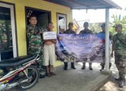 Memperingati HUT TNI Ke-80, Koramil 0825-11/Pesanggaran Gelar Bakti Sosial Bagikan Sembako