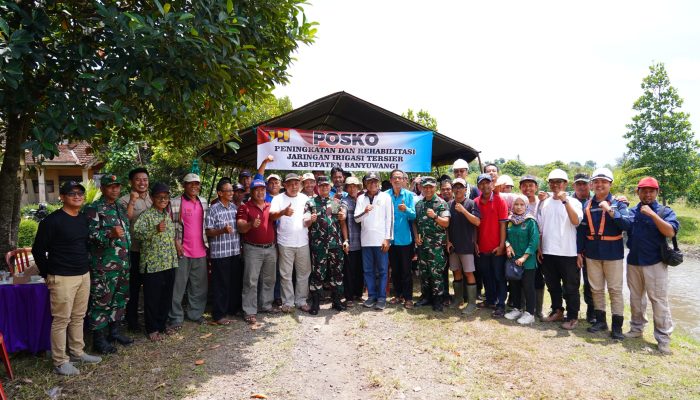 Air Mengalir, Harapan Tumbuh: Danrem 083/Bdj Dampingi Petani Wujudkan Kemandirian Pangan