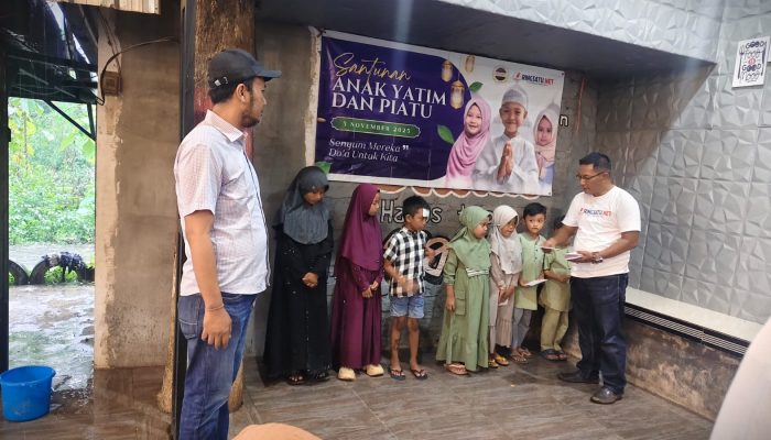Gandeng Baznas Sumenep Ringsatu.net dan KOIN Gelar Santunan Anak Yatim, AJS Ambil Peran Sosial