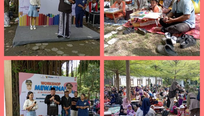 Gelar Workshop Mewarnai di Museum Airlangga Kota Kediri