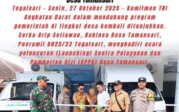 Babinsa Desa Tamansari Serka Arip Setiawan Hadiri Launching SPPG, Perkuat Sinergi Dukung Program Gizi di Desa Tamansari 5 IMG 20251103 WA0001