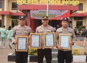 Polres Probolinggo Gelar Apel Pimpinan dan Penyerahan Penghargaan bagi Personel Berprestasi