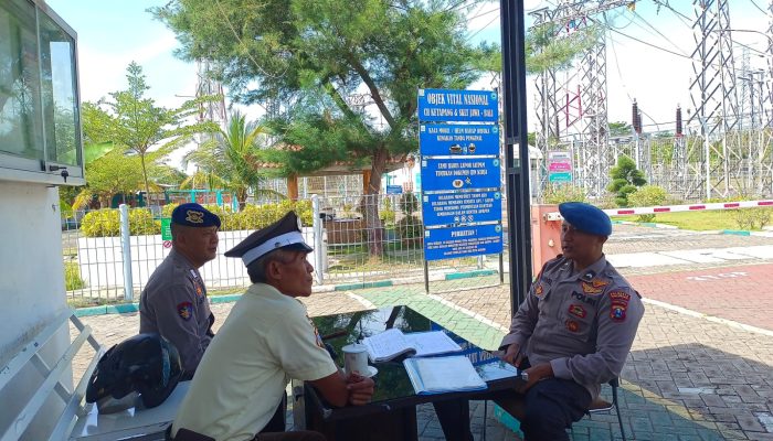 Personel Polairud Sambangi Kawasan Obyek Vital Nasional Kabel Bawah Laut