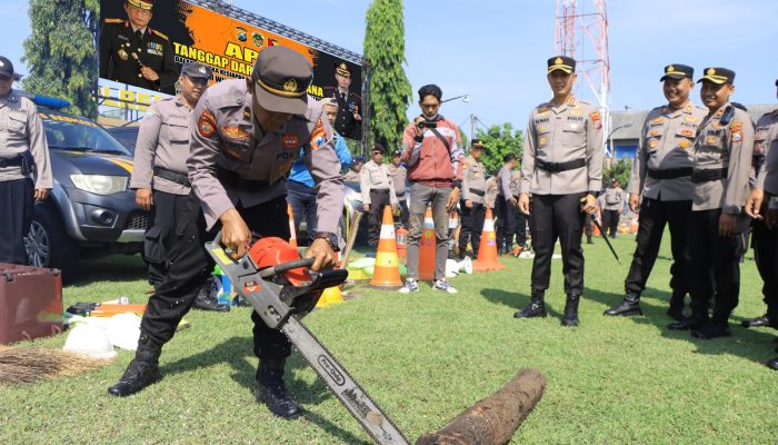 Jogo Jatim : Polres Madiun Siapkan Personel Tangguh Bencana Hadapi Ancaman Hidrometeorologi